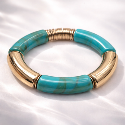 Armband elastisch Retro nickelfrei Acryl verschiedene Farben Trend 2026 Yehwang