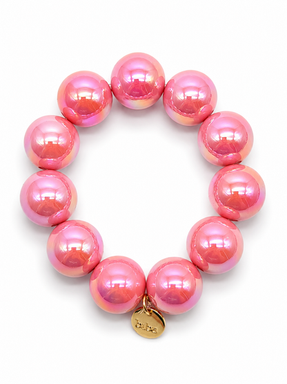 Armband elastisch Space Beads 2,0 Cm verschiedene Farben Biba