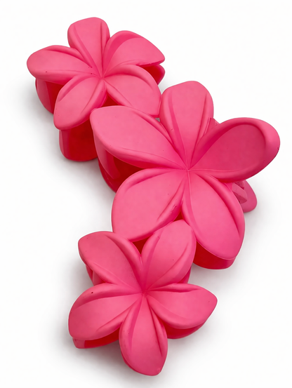 Haarklammer Blumen Pink-Orangetöne Tropisch Urlaub Strand Sommer Yehwang