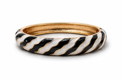 Armband Klapp-Armband Schwarz Goldfarben Lila herz Zebra Nickelfrei Sommertrend