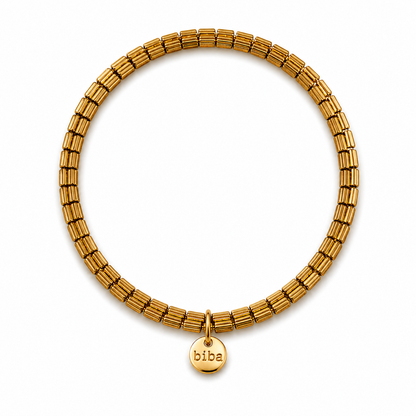 Armband elastisch Bronze-Gold in verschiedene Farben, Kombinierbar Biba