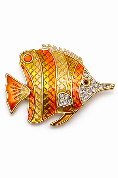 Brosche Seepferdchen Goldfisch Dokterfisch Seewasser Fische Meer Urlaub