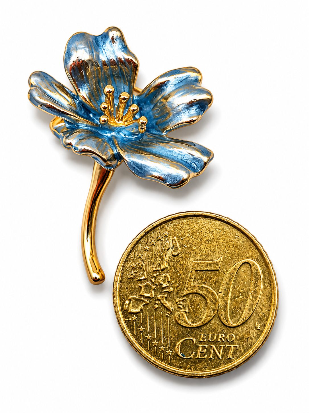 Brosche Blumen Iris Lowenzahn Lotus Gänseblümchen Maiglöckchen