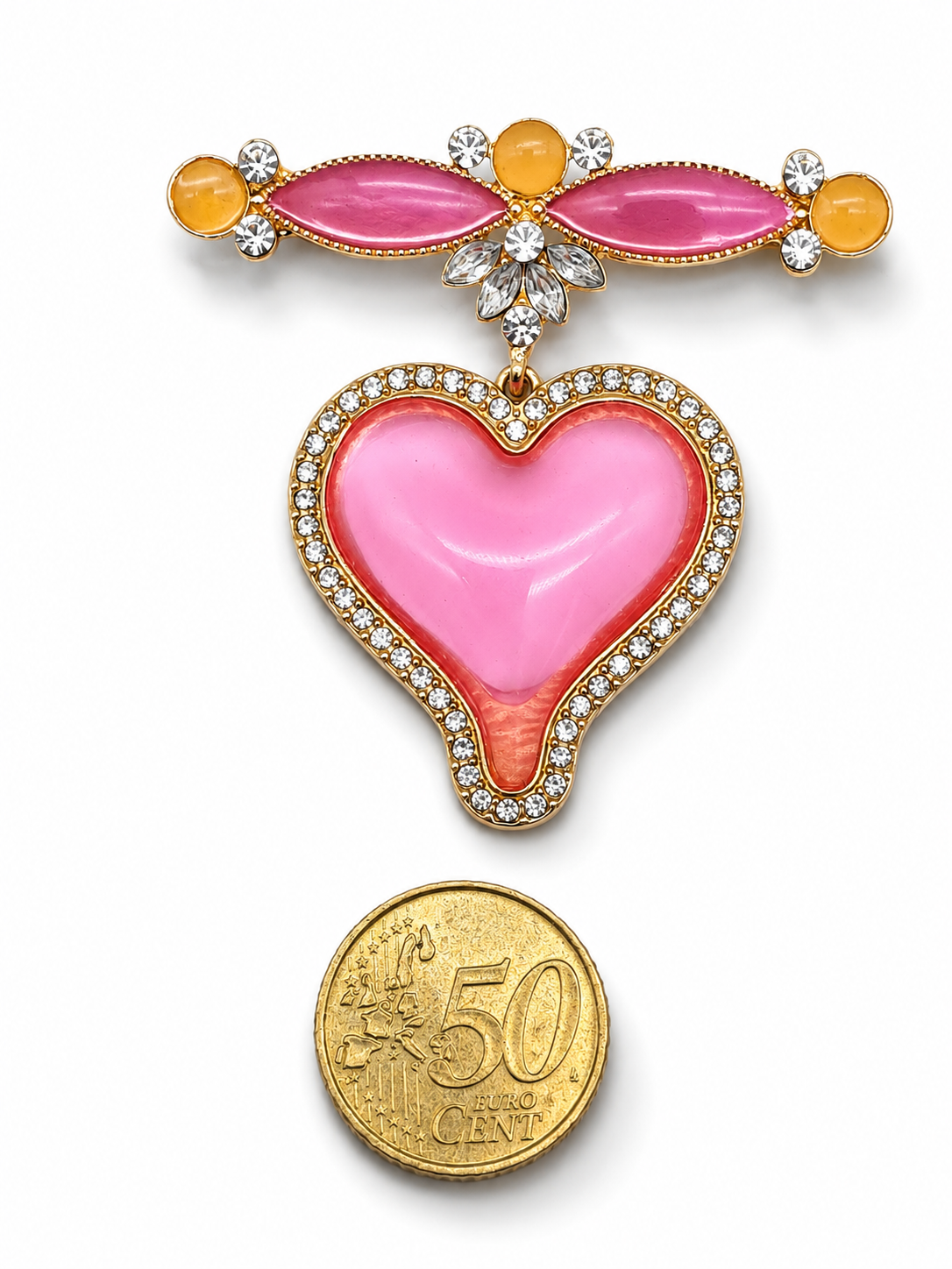 Brosche herzen Rot Rosa Liebe Romantik Passion Amor Amore Leben