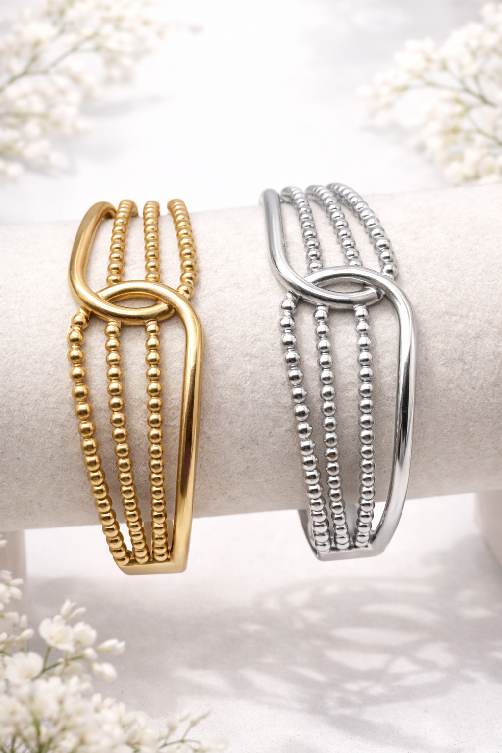 Armreif in Silber oder Goldfarben Modern Stylisch nickelfrei Cosmos