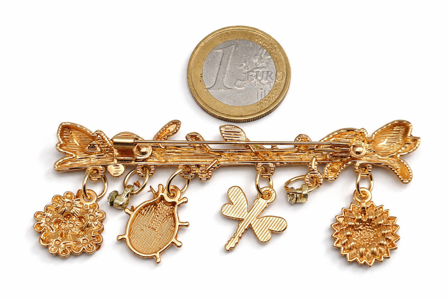 Anstecknadel Brosche Blume Libelle Marienkäfer Garden Modeschmuck