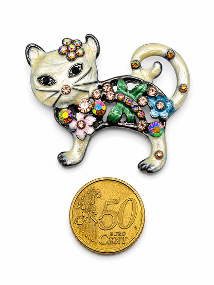 Brosche Katzen Katze Kater Kitten Modeschmuck Märchen