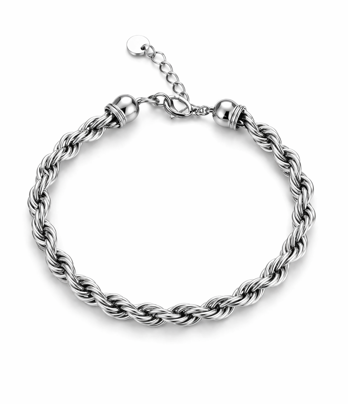 Michelle Bijou Armband Gliederarmband Goldf-, Silberfarben Unisex gedreht