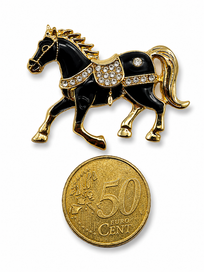 Brosche Lebkuchenpferd Pferd Dressur Reiten Pferd Zebra