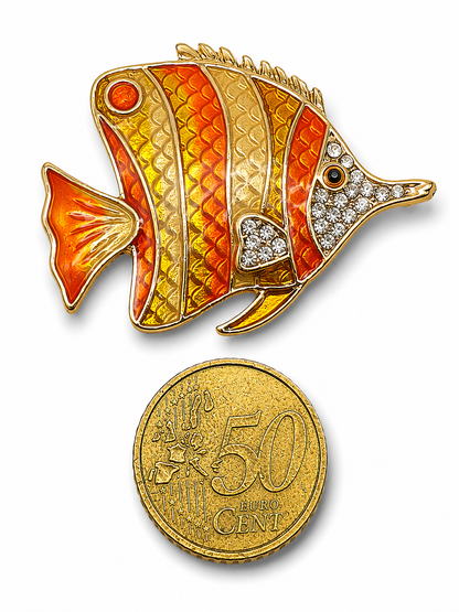 Brosche Walfisch Doktorfisch Goldfisch Wal Buntbarsch Meer Strand Urlaub