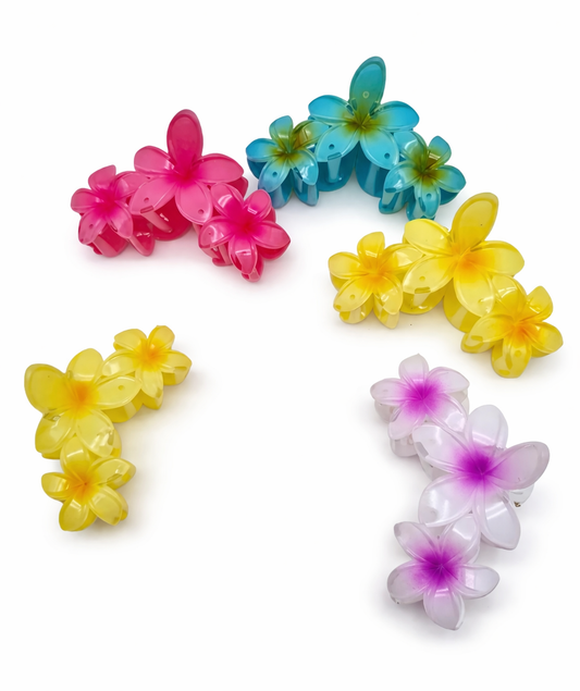Haarklammer Haarspange Haarschmuck Blumen Karibik Tropen Yehwang