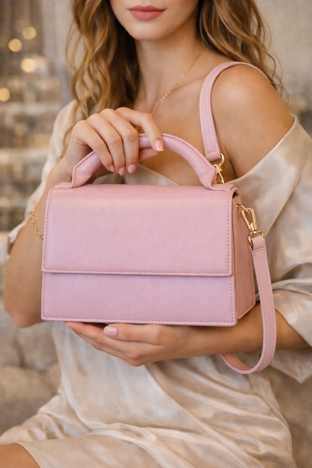 Handtasche Umhängetasche Must-Have! Schwarz Rosa Off-White Beigebraun Yehwang