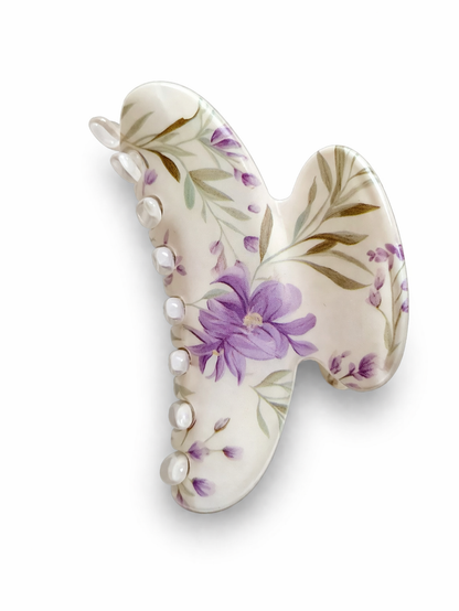 Haarklammer stilvoll Blumen Garten Rosen Blüte Haarschmuck Yehwang