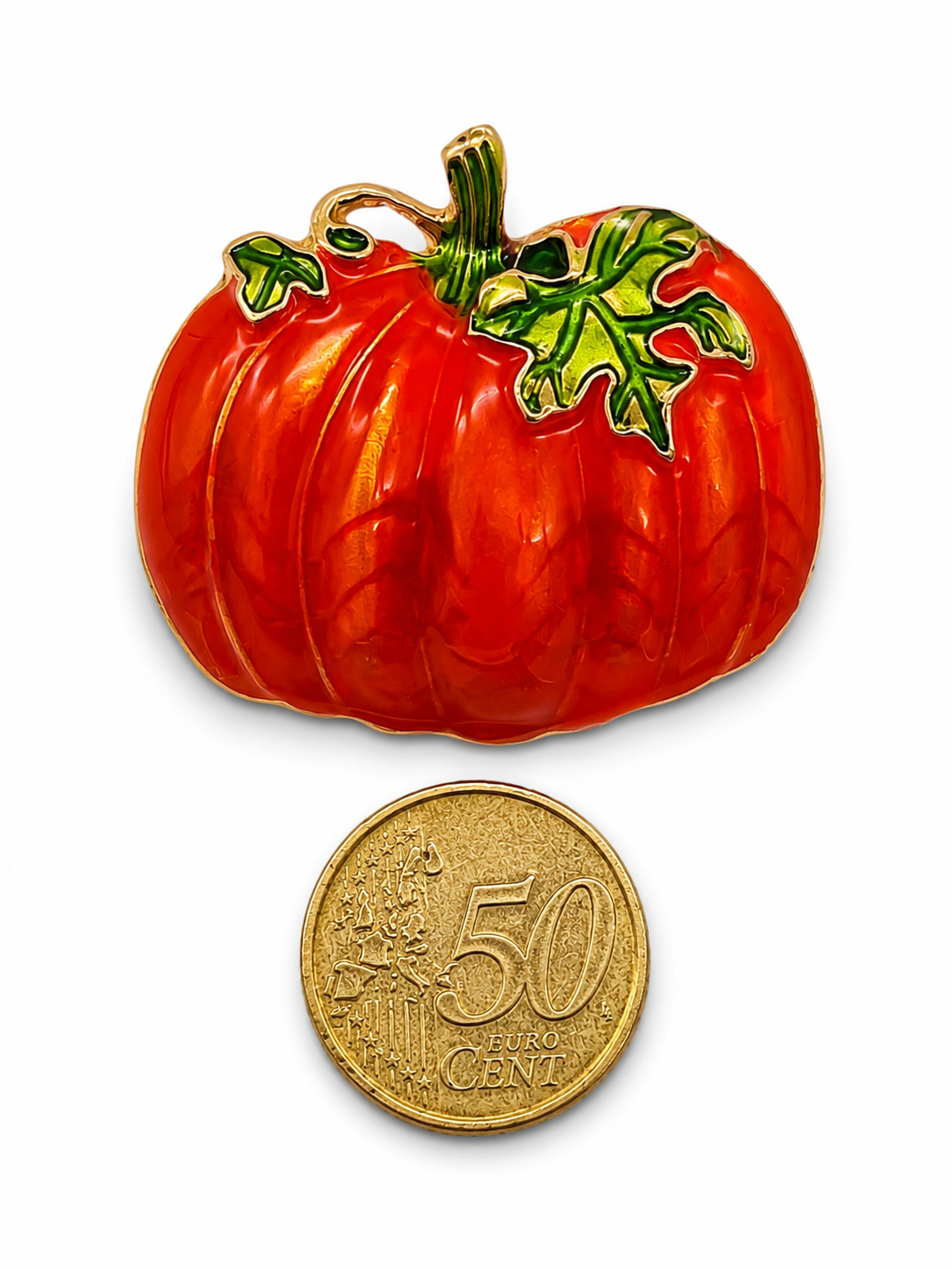 Brosche Kürbisse Halloween Party Erntedank orange Ohrringe Ohrhänger