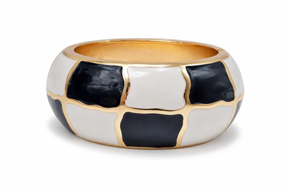 Armband Klapp-Armband Schwarz Weiß Gold Orange Nickelfrei Cosmos