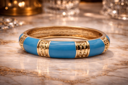 Armband Klapp-Armband Goldfarben Schwarz Weiß Blau Nickelfrei Yehwang