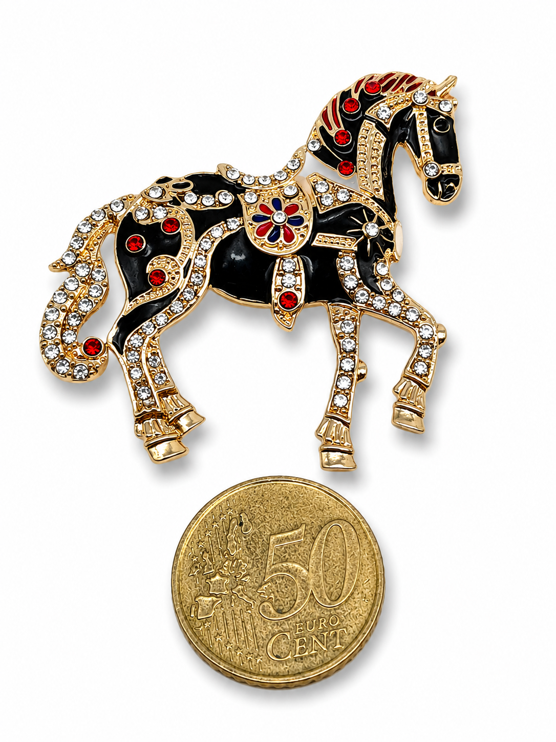 Brosche Lebkuchenpferd Pferd Dressur Reiten Pferd Zebra