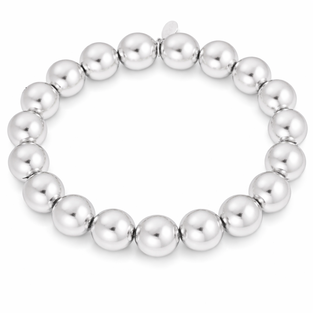 Armband Silberfarbenen Perlen luxuriös elegant zeitlos Nickelfrei Yehwang
