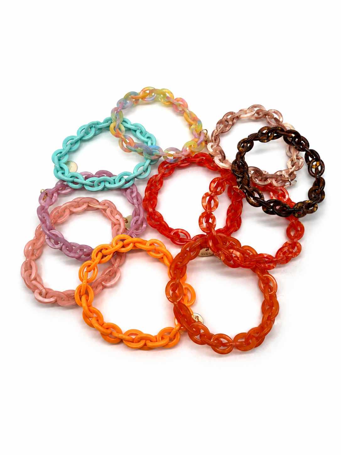 Armband Gliederarmband verschiedene Farben Nickelfrei Biba