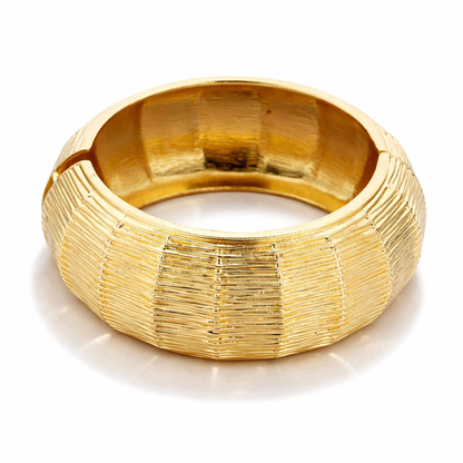 Armband Klapp-Armband in Goldfarben mit Relief trend 2026 Nickelfrei Biba