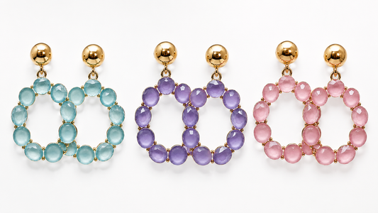 Ohrringe Orhhänger Space Beads Kreise Farben Nickelfrei Sweet7