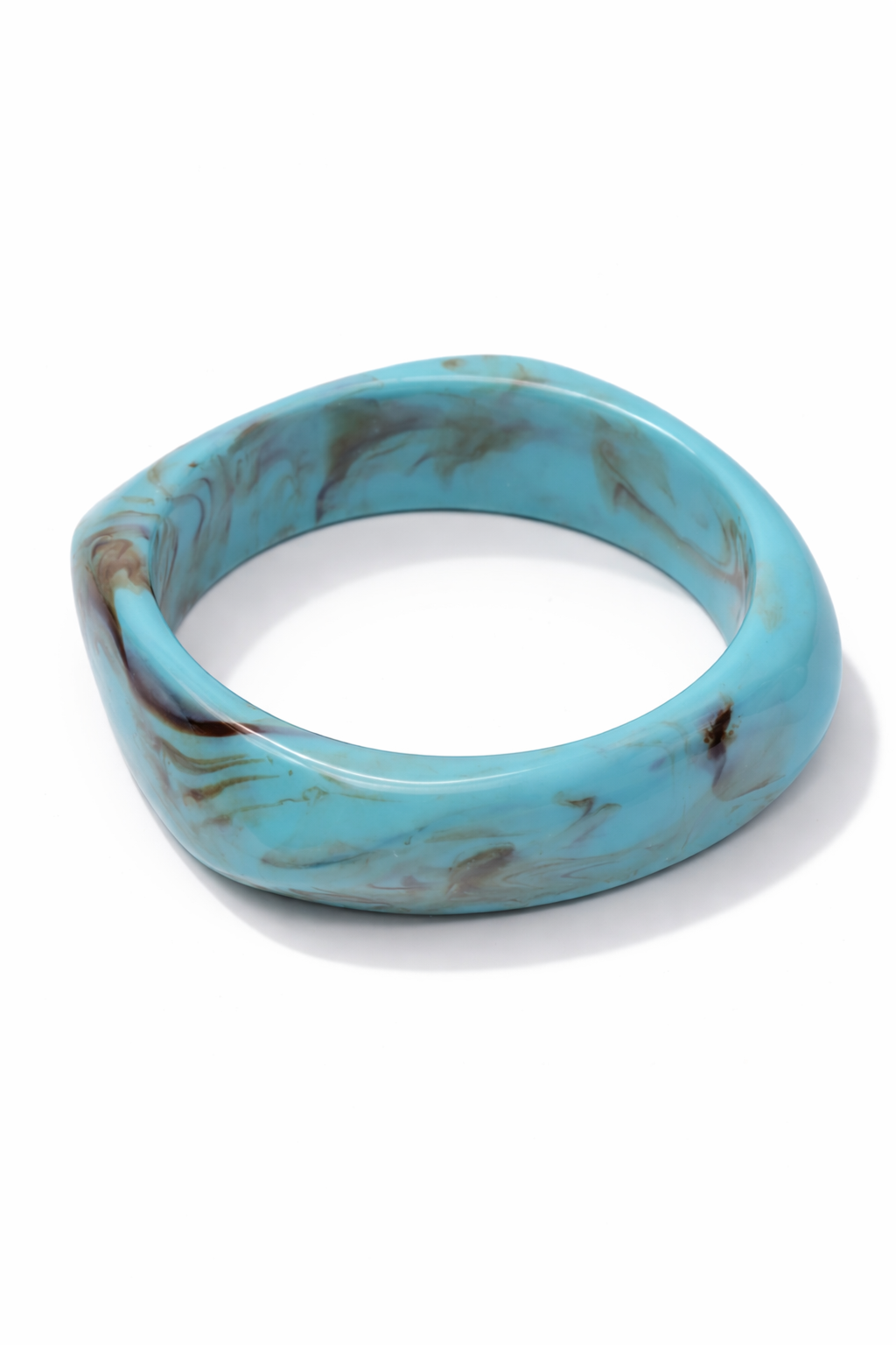 Armband Acryl Türkis marmor-look schmal breite Trend Sommer Cosmos