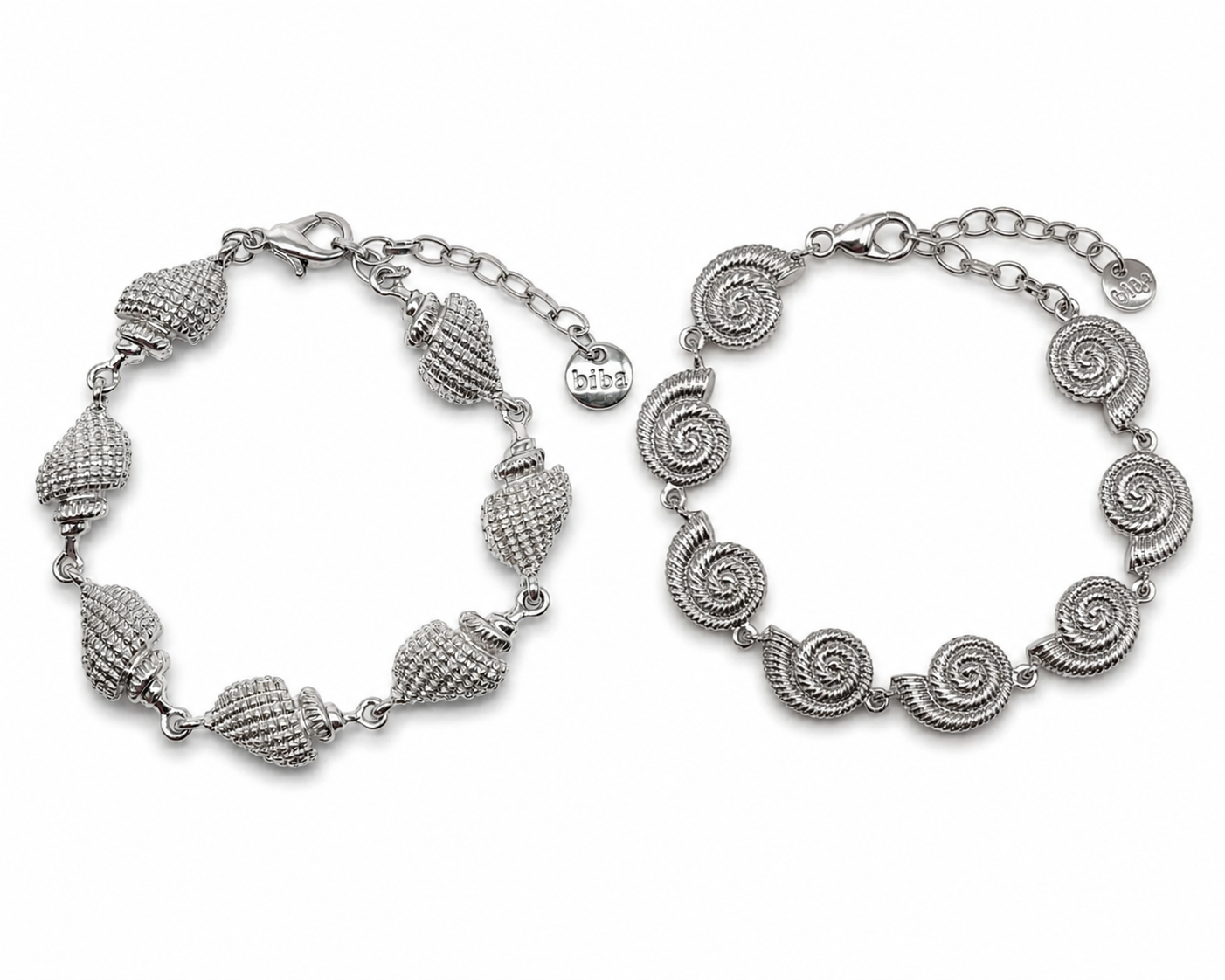 Armband Bettel-Armband Silberfarben Schneckenform Muschel Stainless-Steel