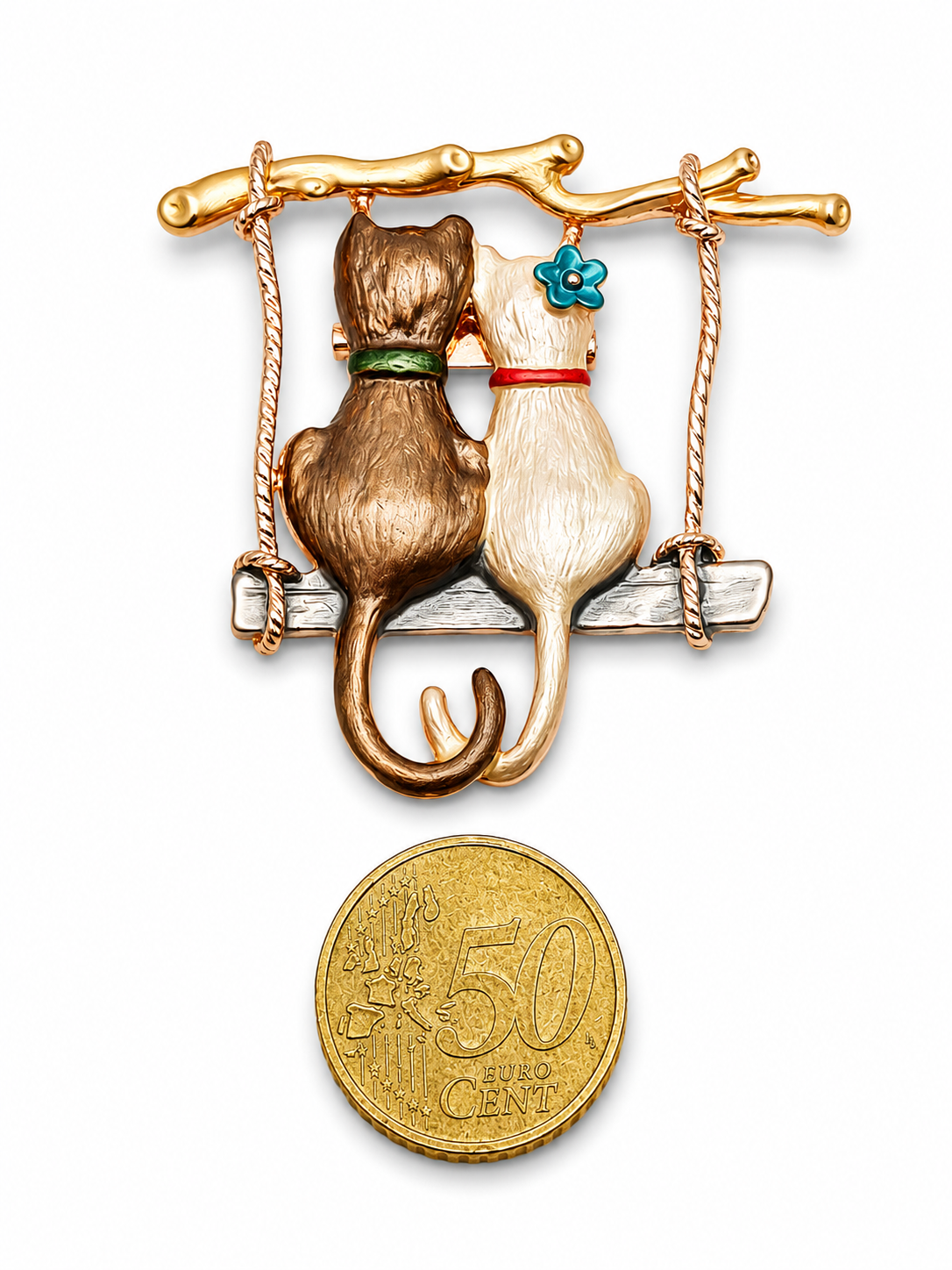 Brosche Katzen Katze Kater Kitten Modeschmuck Märchen