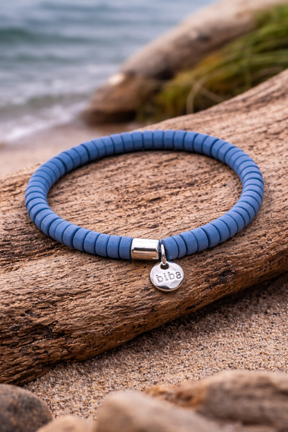 Armband elastisch mit kleine Holzperlen in verschiedene Farben Natur Biba