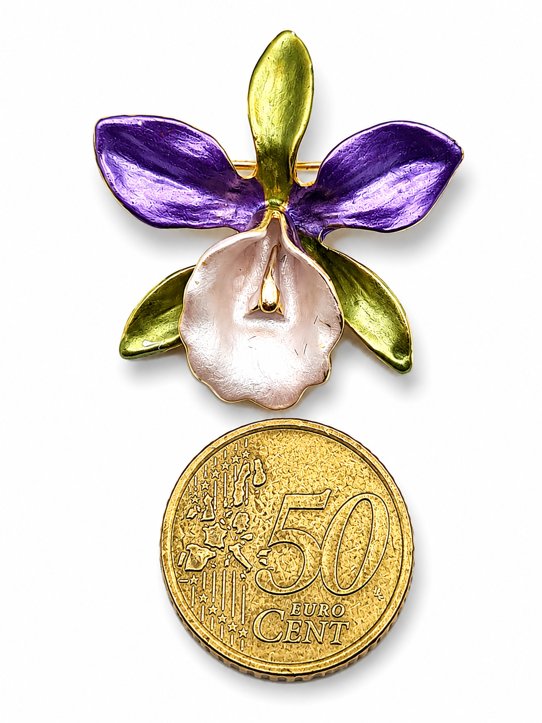 Brosche Orchidee Blumen Tropen Amazonas Anstecknadel Unisex Garten