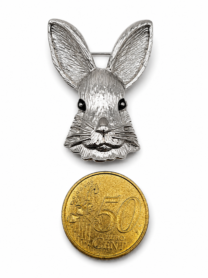 Brosche Kaninchen Gold Ostern Weihnachten Süß Liebe