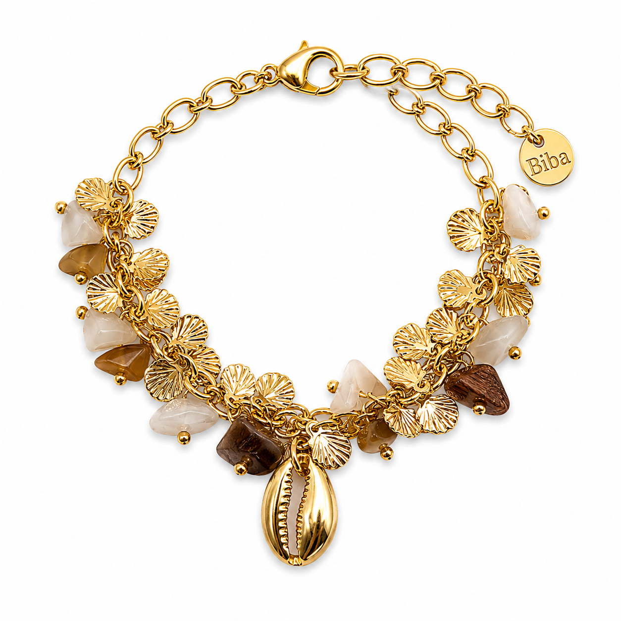 Bettelarmband Strand Urlaub Muscheln Bunt Ibiza Biba