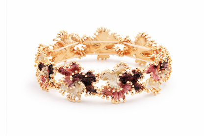 Armband elastisch Emaille Blumenarmband stretch bunt nickelfrei Amorino