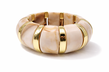 Armbänder Goldfarben Schwarz Pink Lila Marmor Look Nickelfrei Cosmos