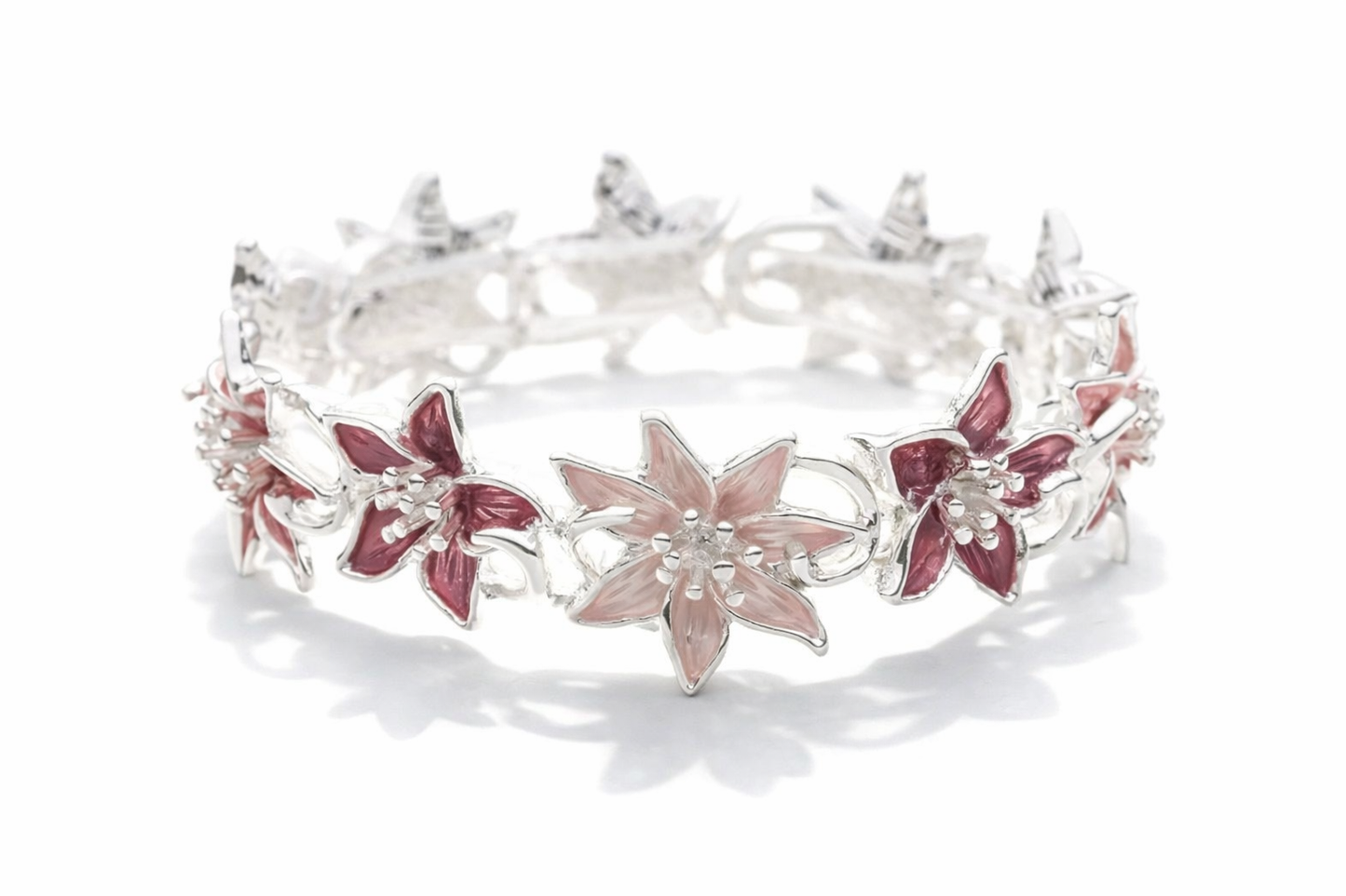 Armband Florence Sternblumen Rot Schwarz Nickelfrei Trend 2026