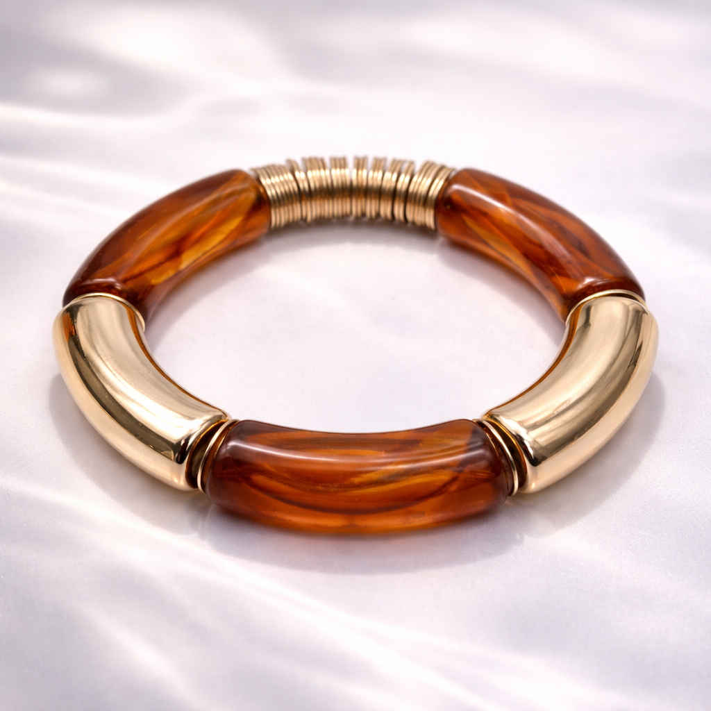 Armband elastisch Retro nickelfrei Acryl verschiedene Farben Trend 2026 Yehwang