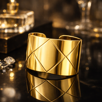 Armreif Silberfarben Goldfarben Edelstahl Nickelfrei Ausgefallen Geschenk Yehwang