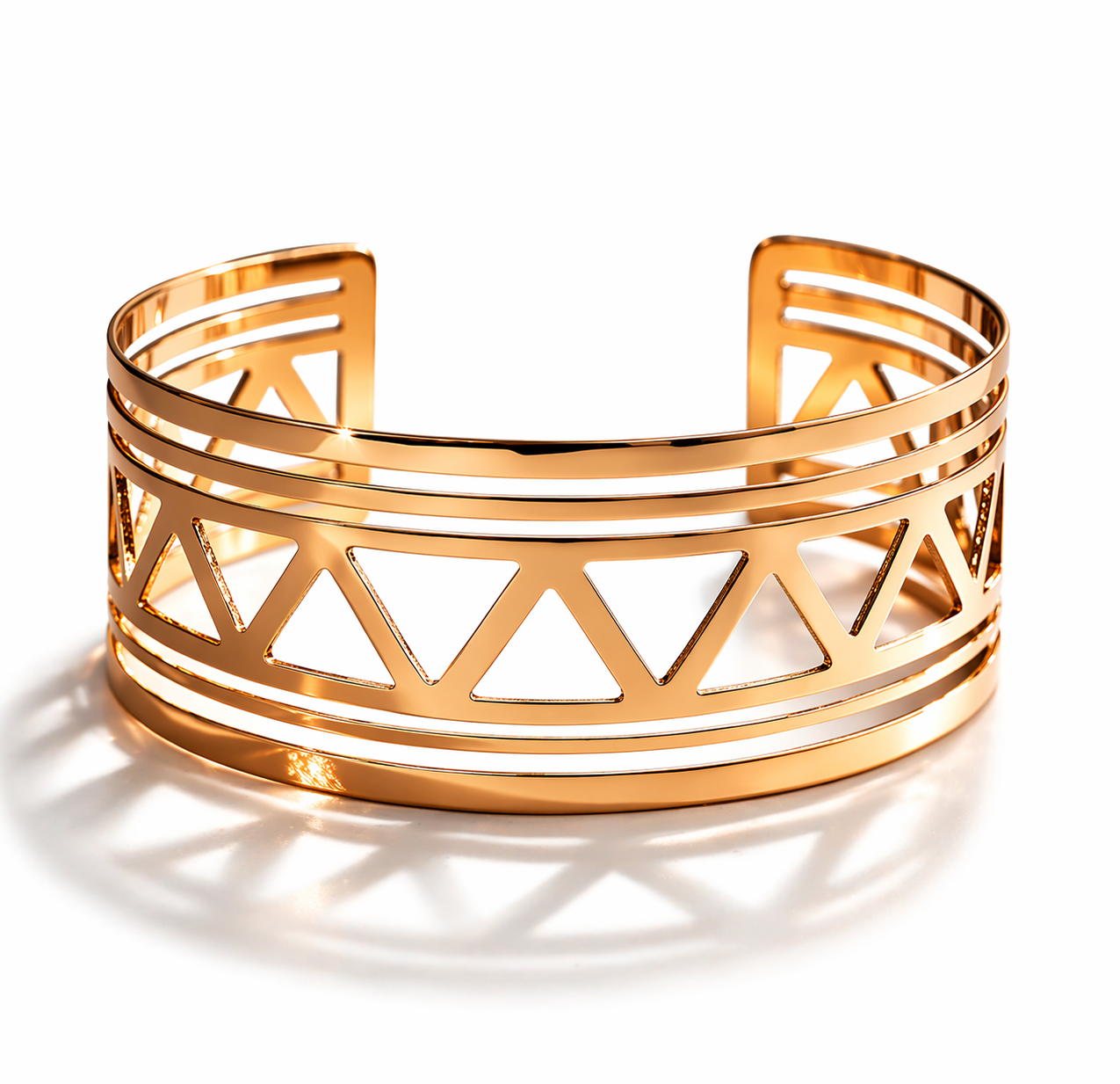 Armreif Silberfarben Cosmos Nickelfrei Muster Trend  Goldfarben