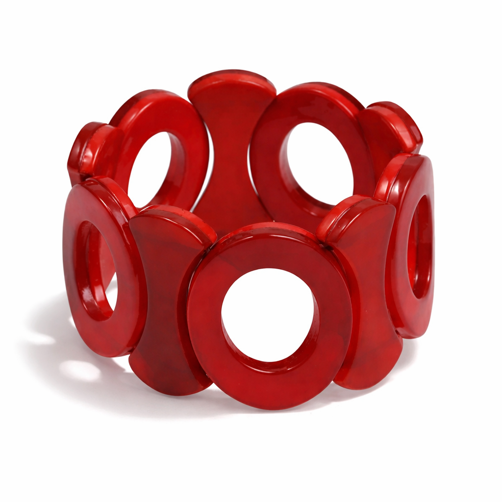 Armband Acryl Retro brocante 70 Jahre Stil verschiedene Farben Amorino