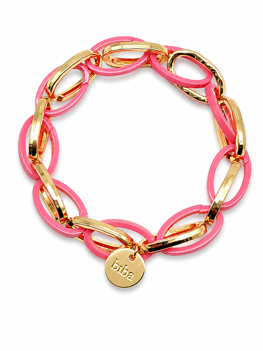 Armband Gliederarmband Silber-Goldfarben versch. Farben Nickelfrei Biba