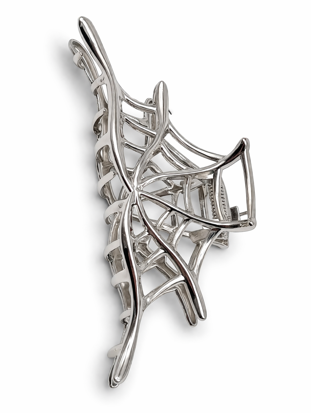 Haarklammer Halloween Spinnen Spinnennetz Gun Metal Silberfarben Sensibling Corp.