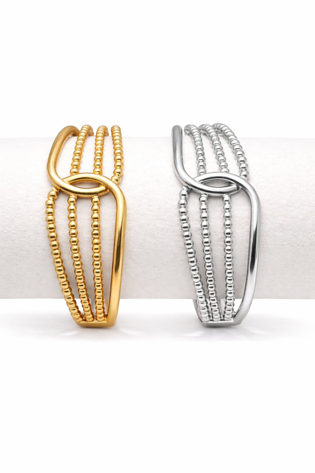 Armreif in Silber oder Goldfarben Modern Stylisch nickelfrei Cosmos