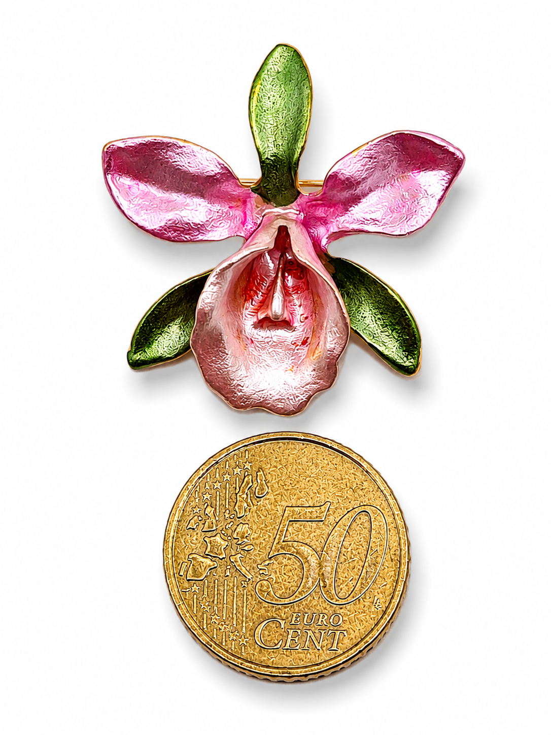 Brosche Orchidee Blumen Tropen Amazonas Anstecknadel Unisex Garten