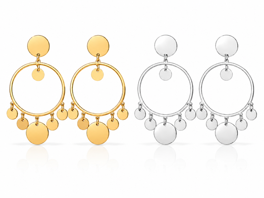 Ohrhänger Ohrringe Silber- Goldfarben nickelfrei Statement Trend Sommer Yehwang