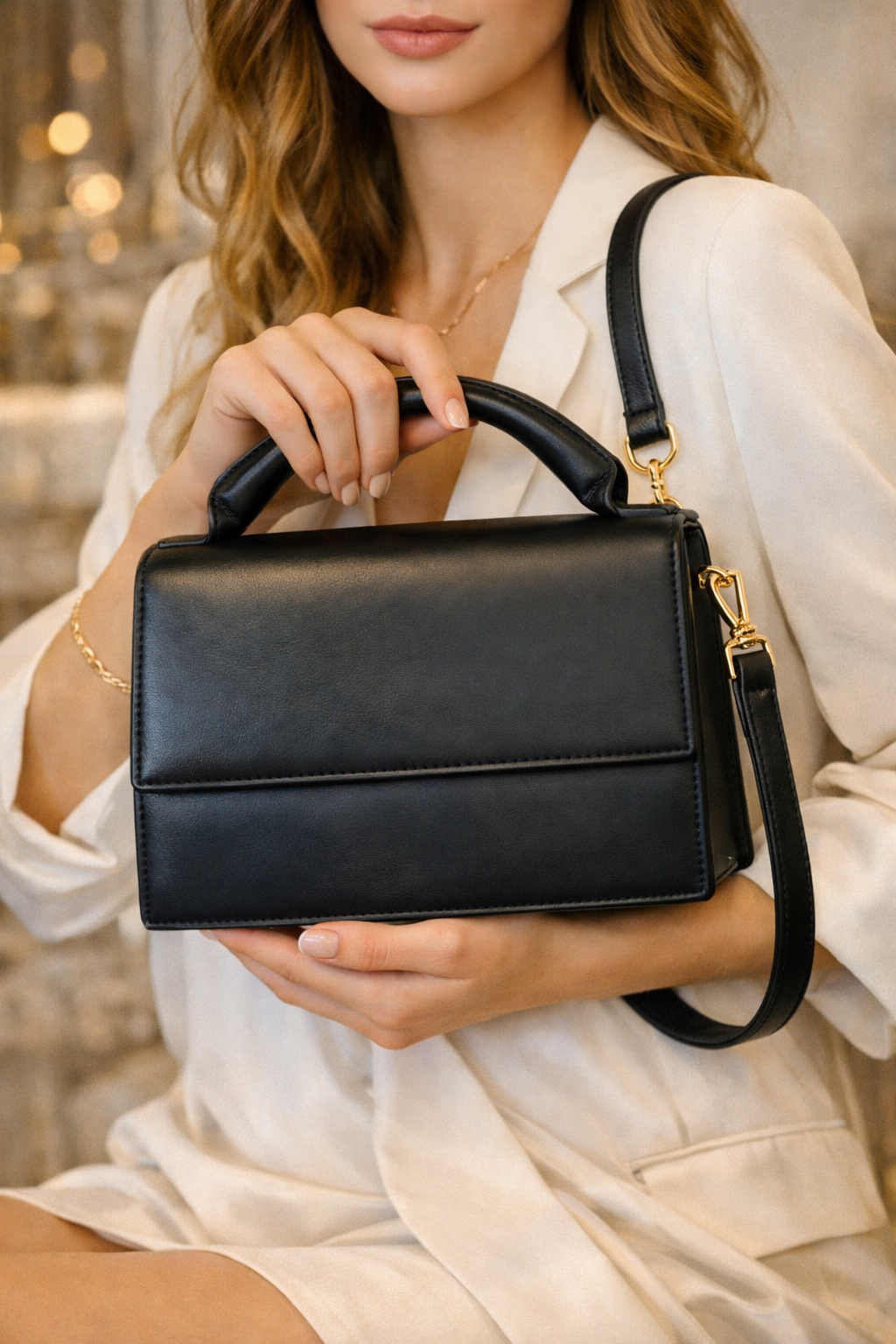 Handtasche Umhängetasche Must-Have! Schwarz Rosa Off-White Beigebraun Yehwang