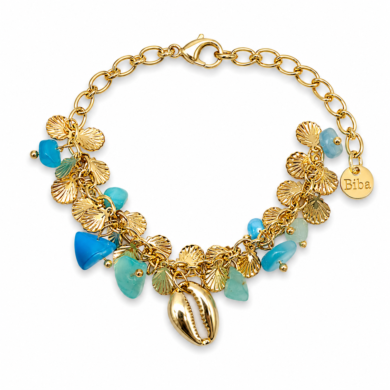 Bettelarmband Strand Urlaub Muscheln Bunt Ibiza Biba