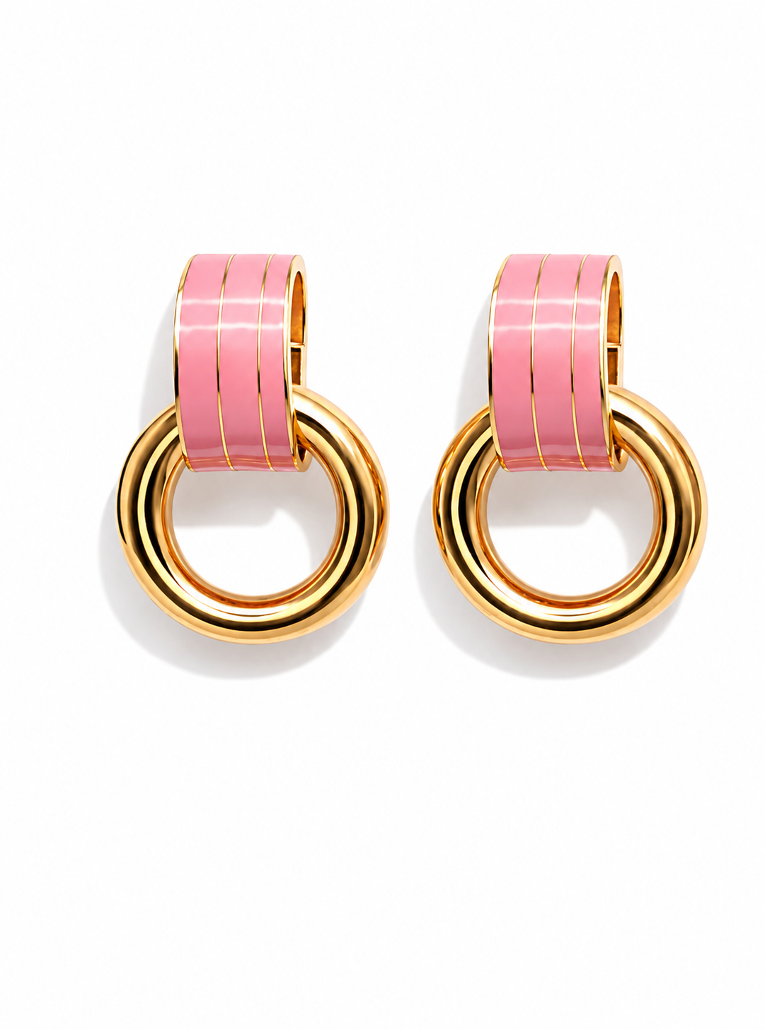 Ohrstecker Goldfarbe Rosa Grün Pink Nickelfrei Ohrringe Ohrhänger Yehwang