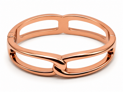 Armreif im Klappgliederstil mit dunklem Kupferfinish Armband Sommer Trend