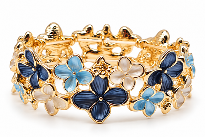 Armband Elastisch Blumen Floral Pastell Ardoné Nickelfrei