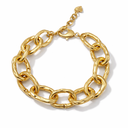 Armband Matt Gold, Gliederkette 17,5 cm Trend Luxus Elegant Chique Nickelfrei Sweet7